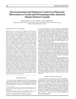 Environmental and Substrate Control on Paleozoic Bioerosion in