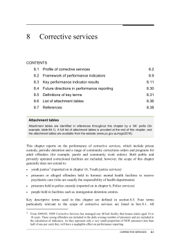 Chapter 8 Corrective services