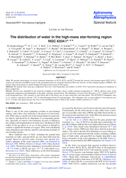 The distribution of water in the high-mass star