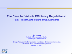 The Case for Vehicle Efficiency Regulations: