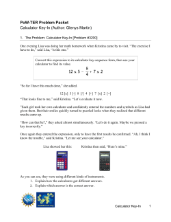 Calculator Key-In - The Math Forum @ Drexel