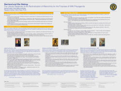 Manhood and War Making - Digital Commons @ Kent State