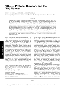 V˙O2max, Protocol Duration, and the V˙O2 Plateau