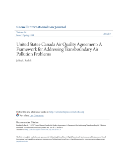 United States-Canada Air Quality Agreement