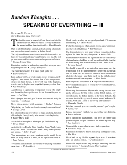 Speaking of Everything -