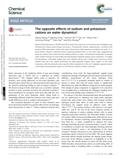 The opposite effects of sodium and potassium