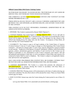 Easter Coloring Contest Rules 2016