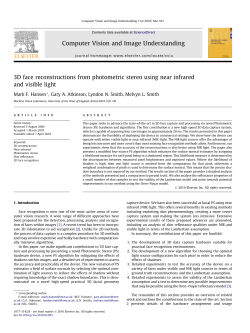 3D face reconstructions from photometric stereo using near infrared
