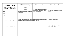 Moon Unit Study Guide