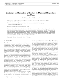 Excitation and Ionization of Sodium in Meteoroid Impacts on the Moon