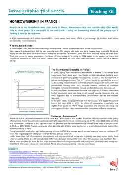 HOMEOWNERSHIP IN FRANCE