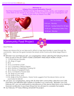 Monthly Joyful News FEBRUARY 2017