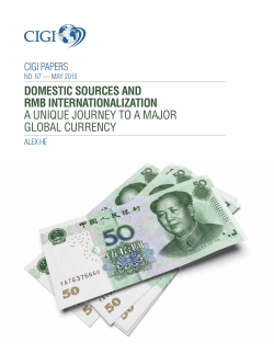 domestic sources and rmb internationalization a unique journey to a