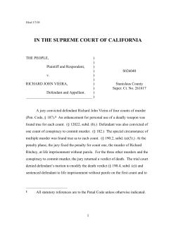 PEOPLE v. VIEIRA | FindLaw