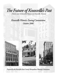 The Future of Knoxville`s Past - Knoxville