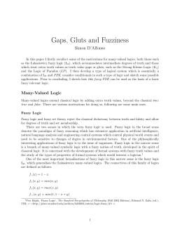 Gaps, Gluts and Fuzziness