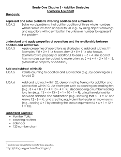 http://blogs.egusd.net/mathgen/ Grade One Chapter 3