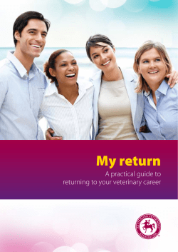My return - Australian Veterinary Association