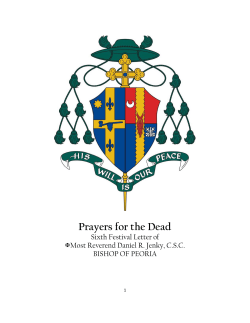 Prayers for the Dead - Catholic Diocese of Peoria