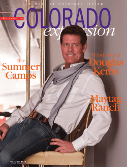 Douglas Kerbs Maytag Ranch Summer Camps