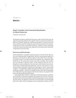 1. Brazil`s Transition: From Constrained