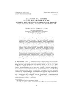 evaluation of a discrete dynamic systems approach for