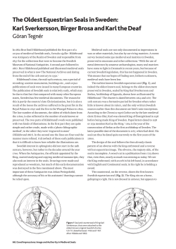 The Oldest Equestrian Seals in Sweden: Karl