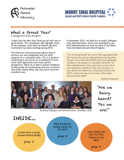 Spring 2011 - Mount Sinai Hospital