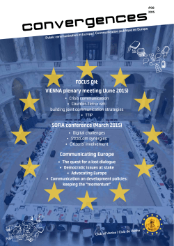 Communicating Europe - Dipartimento Politiche Europee