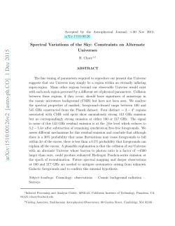 Spectral Variations of the Sky: Constraints on Alternate Universes