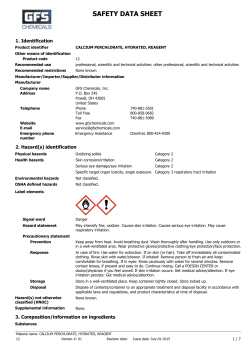 MSDS - GFS Chemicals