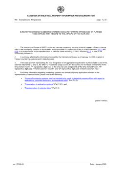 Numbering systems and date formats - Year 2000