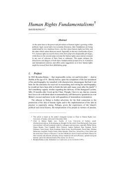 Human Rights Fundamentalisms