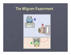 The Milgram Experiment - hrsbstaff.ednet.ns.ca