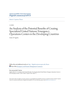 An Analysis of the Potential Benefits of Creating Specialized United