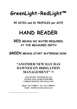 GreenLight-RedLight&trade; HAND READER
