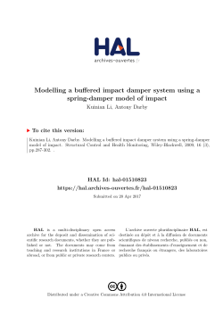 Modelling a buffered impact damper system using a spring