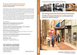 Driving and the Built Environment