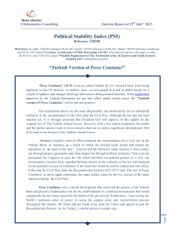 PSI INTERIMREPORT 130250- Turkish version of Posse Comitatus