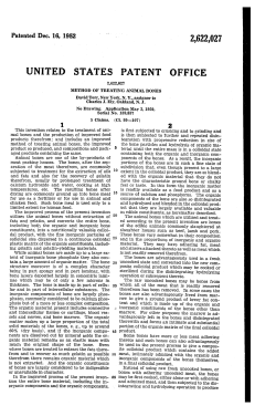 Method of treating animal bones