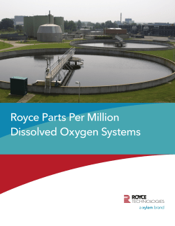 Royce Parts Per Million Dissolved Oxygen Systems
