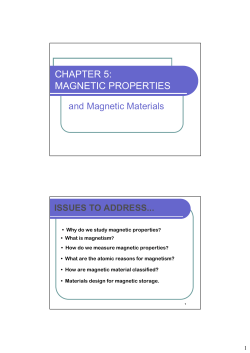 CHAPTER 5: MAGNETIC PROPERTIES