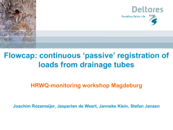 Direct measurements of the tile drain and groundwater contributions