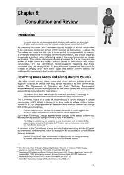 It is an important issue and it is something that school communities