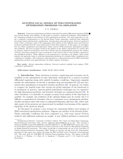 MULTIPLE LOCAL MINIMA OF PDE