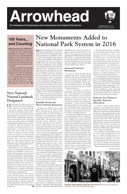 New Monuments Added to National Park System in 2016