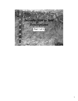 Introduction to Soil Description