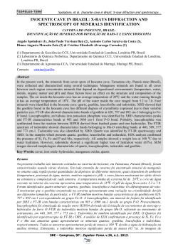 inocente cave in brazil: x-rays diffraction and spectroscopy of