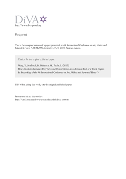 Flow-structures Generated by Valve and Piston Motion in an