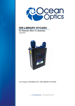 ID Raman Mini Library Hydrocarbons